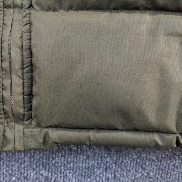 Fourcast Outerwear Men's Puffer Vest Green Large Sleeveless Polyester Coated - Picture 9 of 15